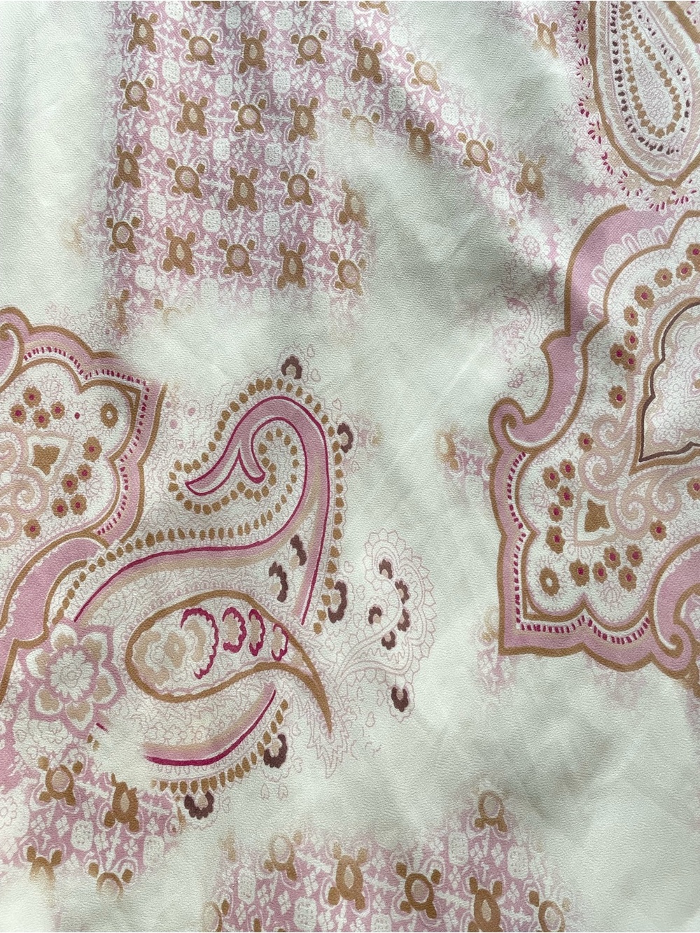 Y2K Cream Pink Asymmetric Chiffon Pull On Midi Skirt Small Fairycore Ethereal - Picture 2 of 6